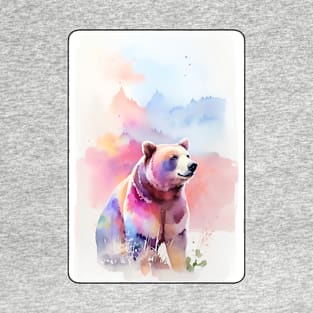 Bear Watercolor Portrait 2 T-Shirt